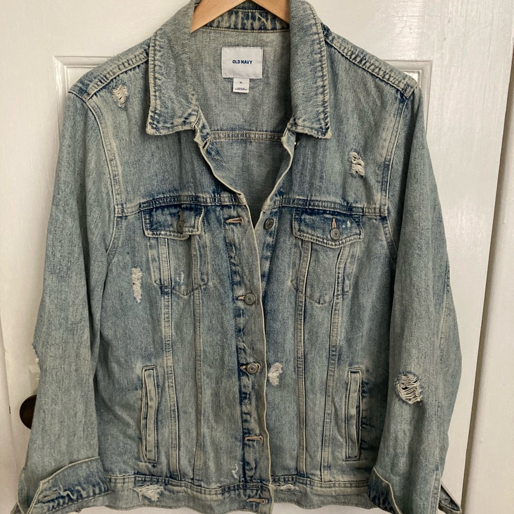 Distressed Denim Jacket